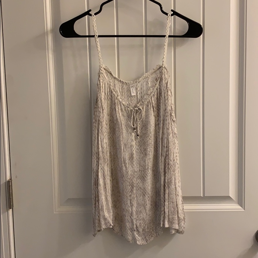 Snake skin print tank top